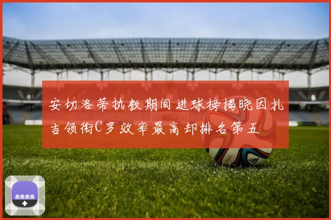 安切洛蒂执教期间进球榜揭晓因扎吉领衔C罗效率最高却排名第五